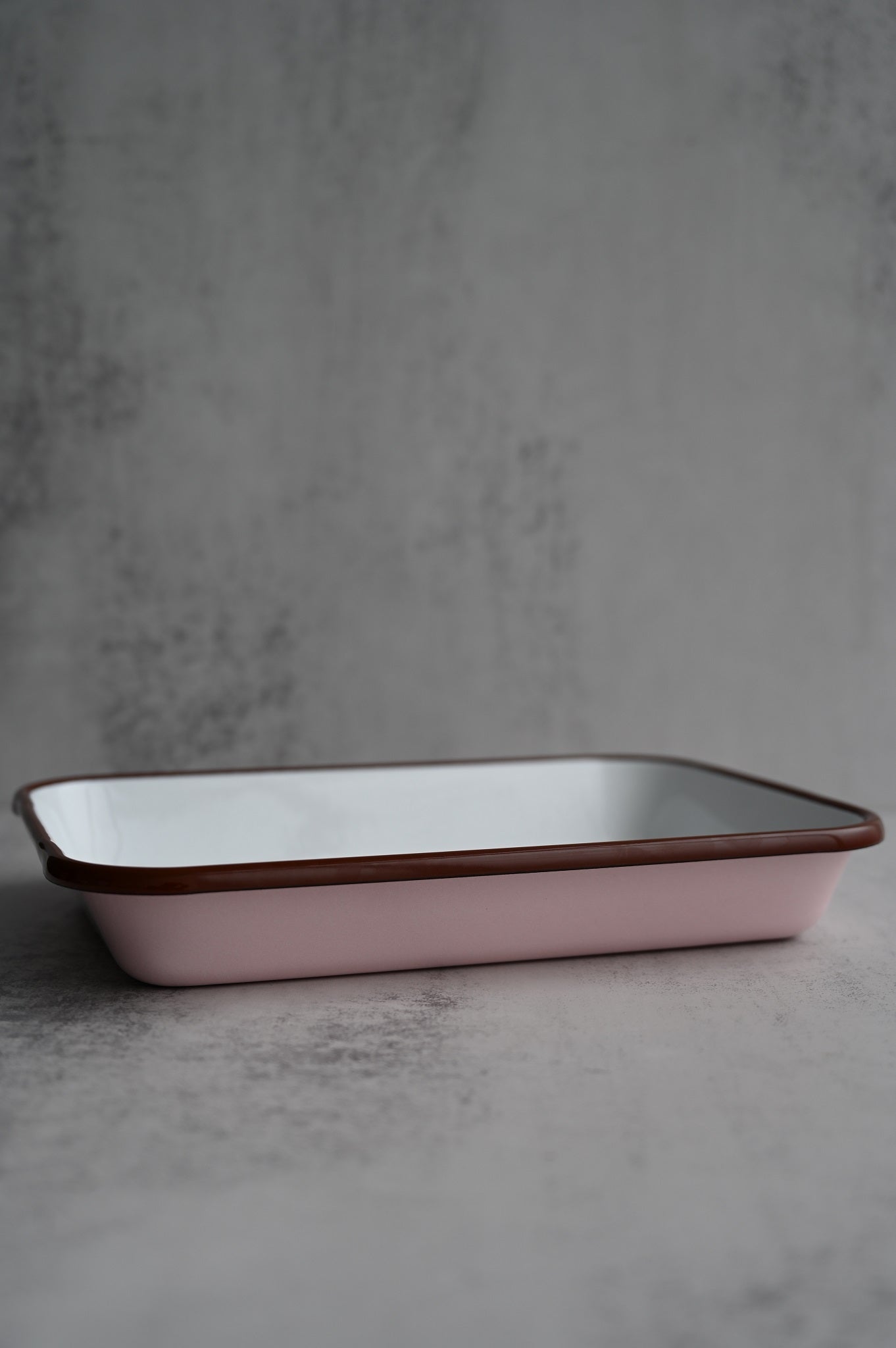 Grand plateau rectangulaire en émail Always Sunday
