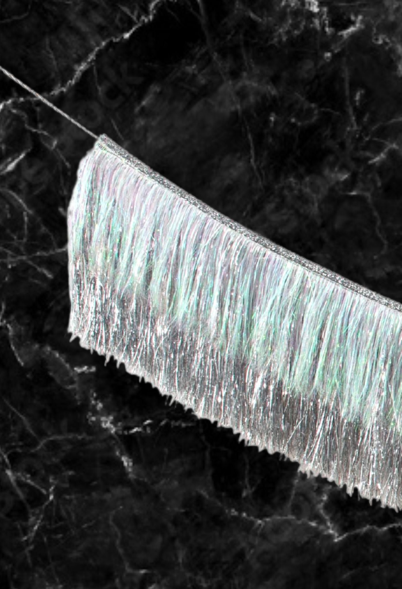 Iridescent Sparkle Tinsel Fringe Garland