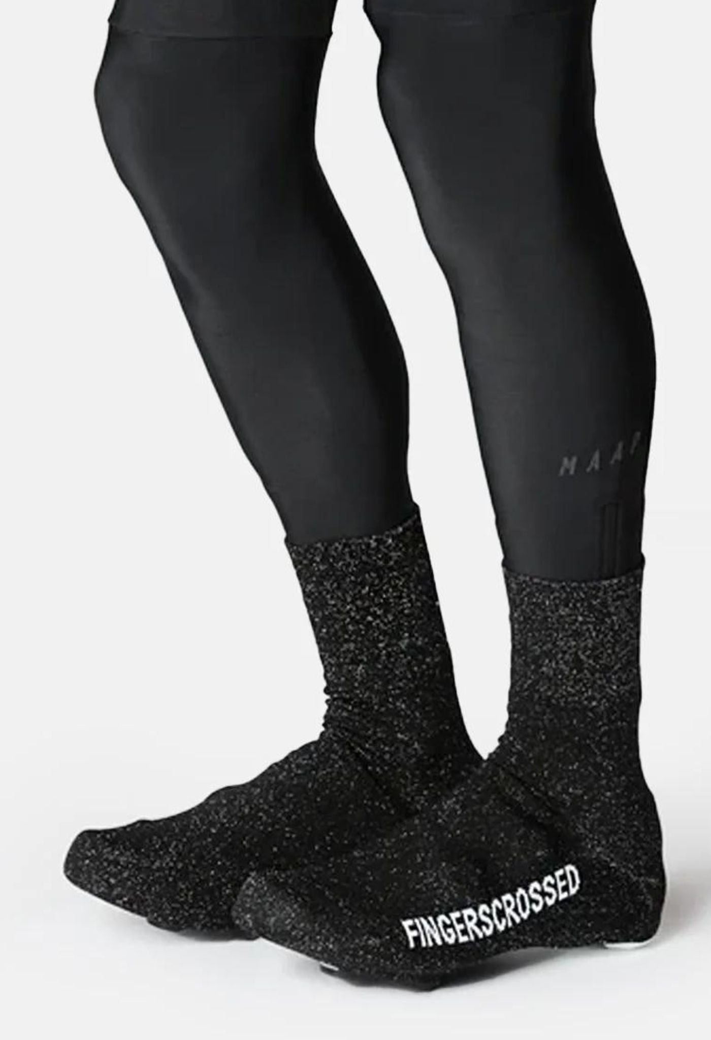 FingersCrossed Schwarze Glitzer-Übersocken