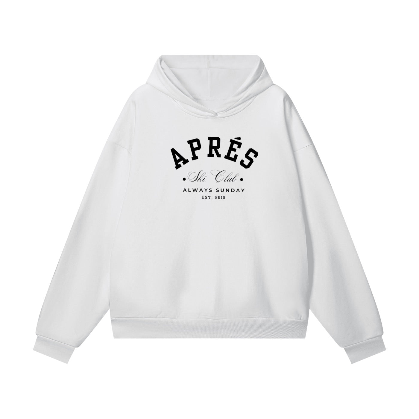 White Ski Club Weekend Sweater