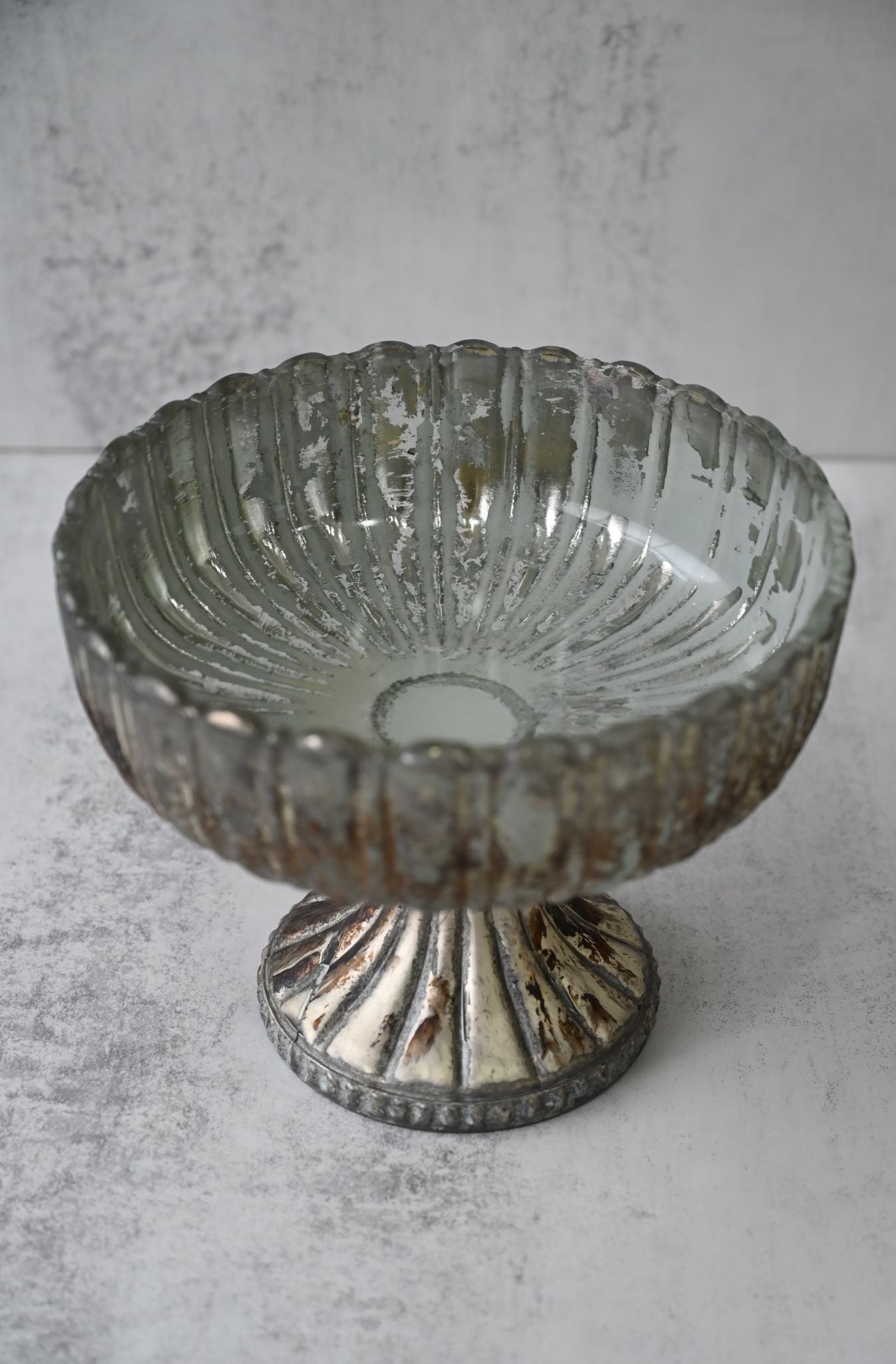 Large Antique Glass Decorative Bowl