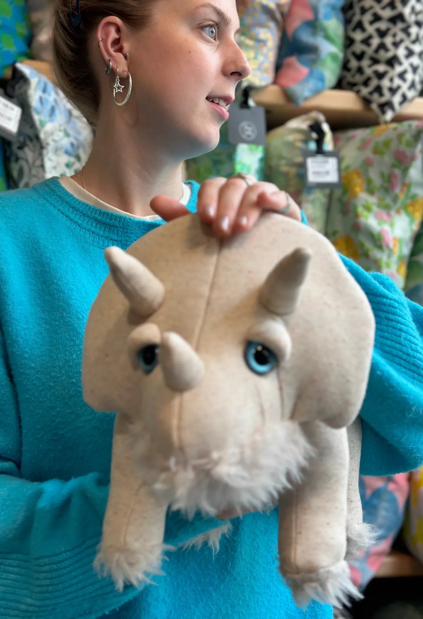Small Ivory Triceratops