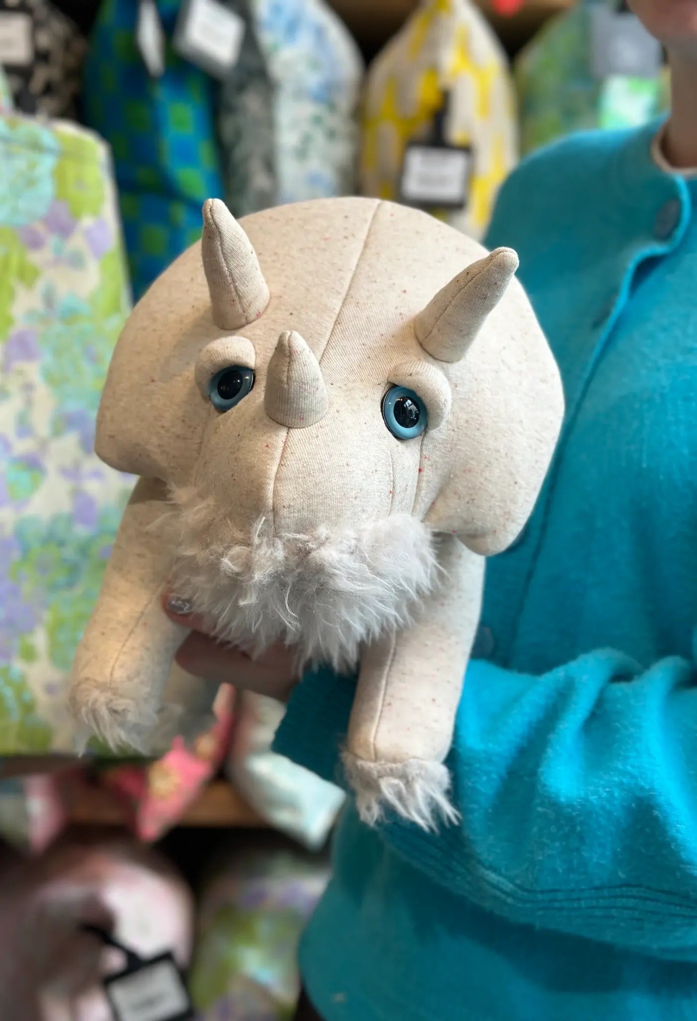 Small Ivory Triceratops