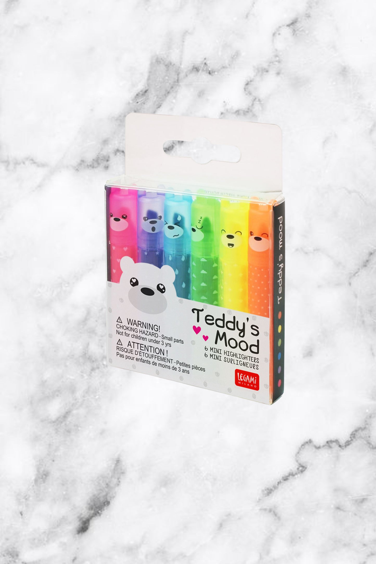 Mini surligneurs arc-en-ciel Teddy