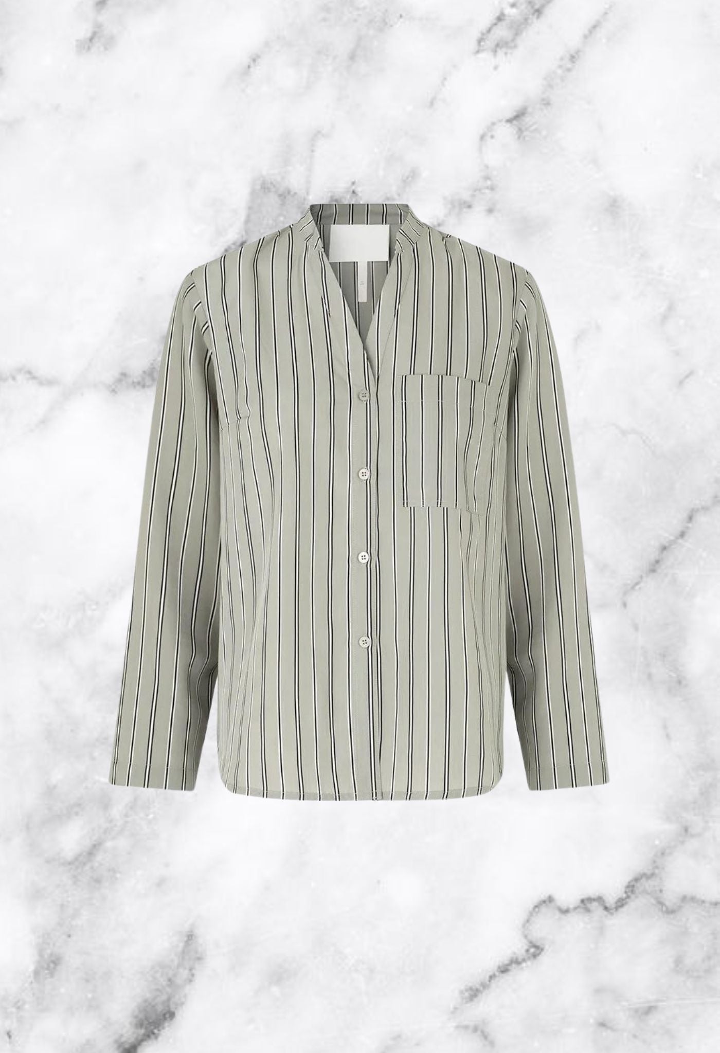 The Lounge Suit in Grey Stripe