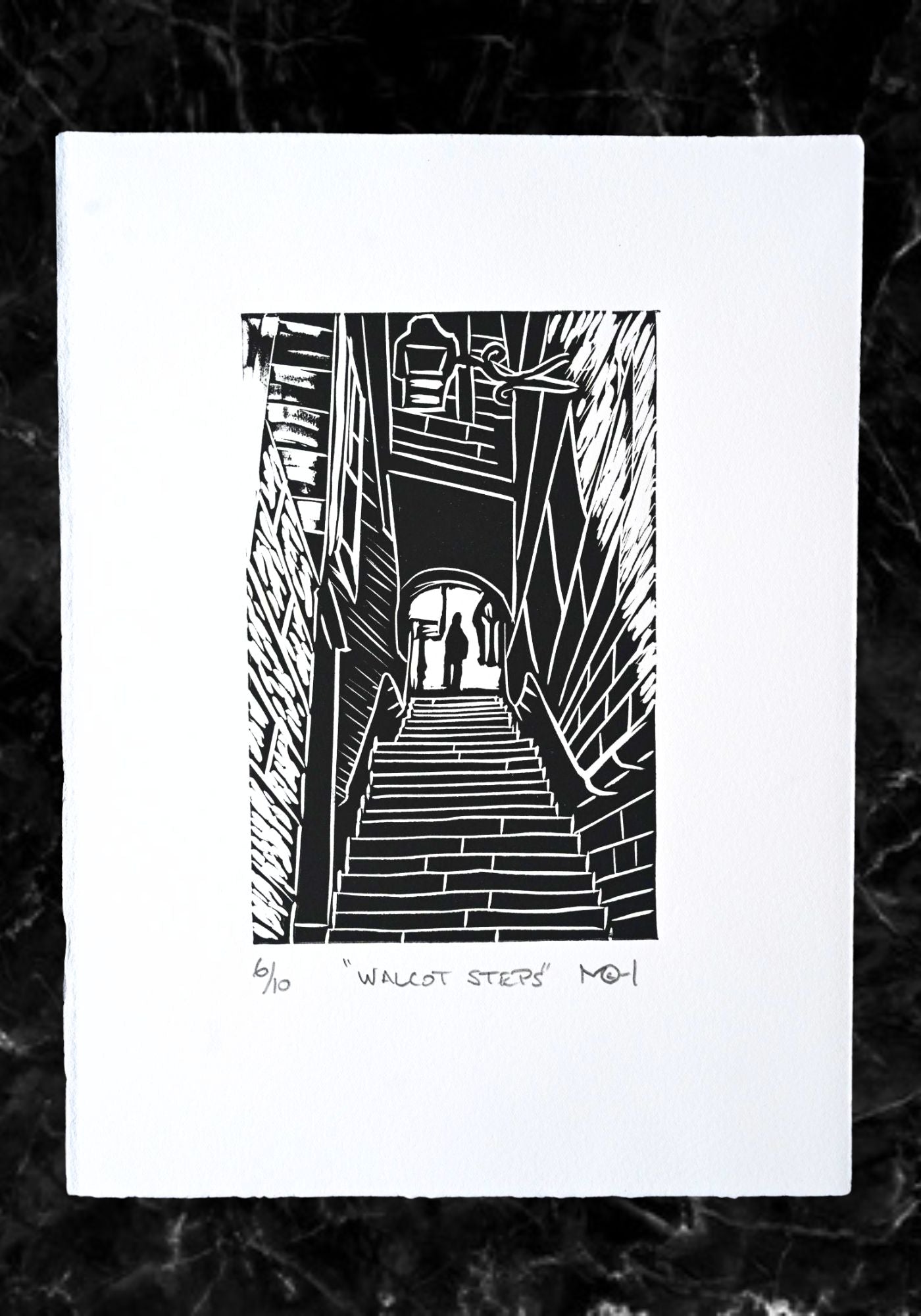 Michael Hennessy Walcot Steps A4 Print
