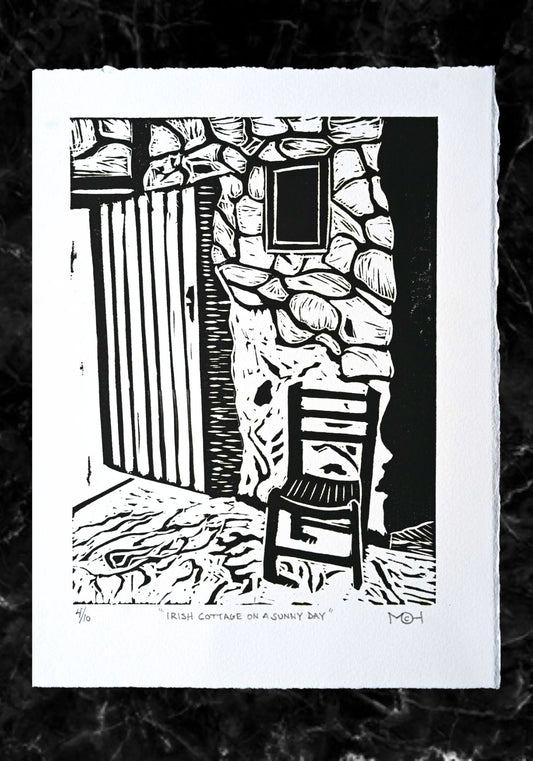 Michael Hennessy Irish Cottage A4 Print