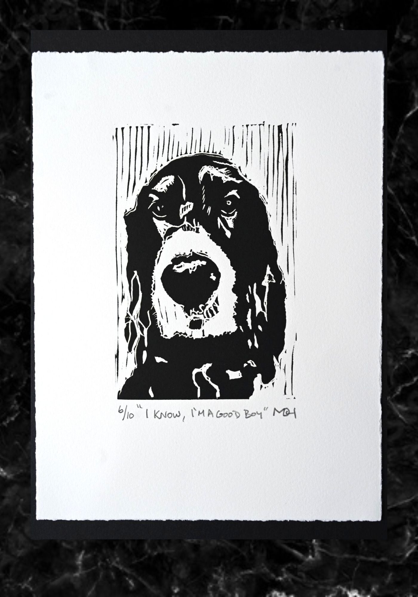 Michael Hennessy Good Boy A4 Print