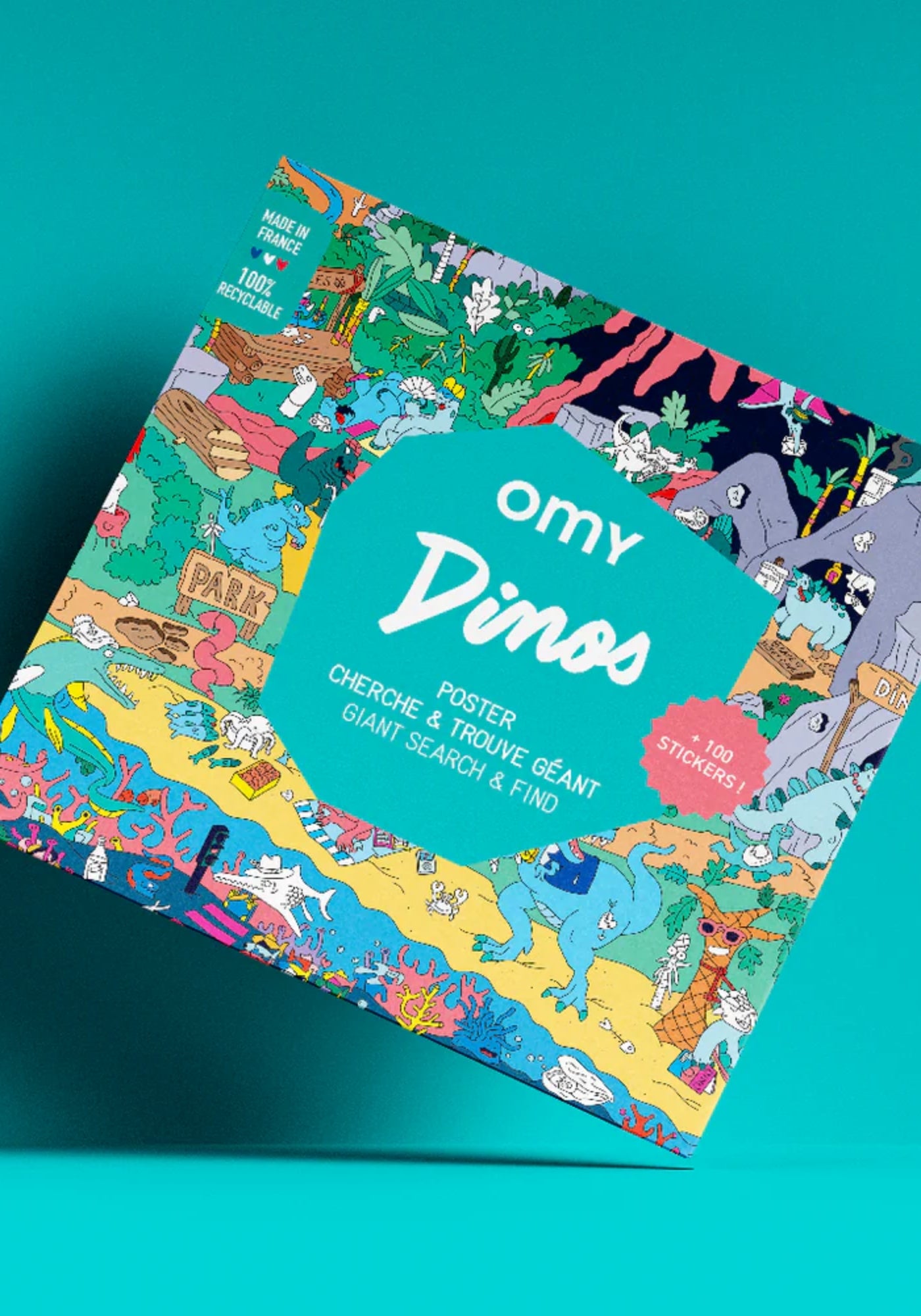 Dinos Giant Poster with Stickers