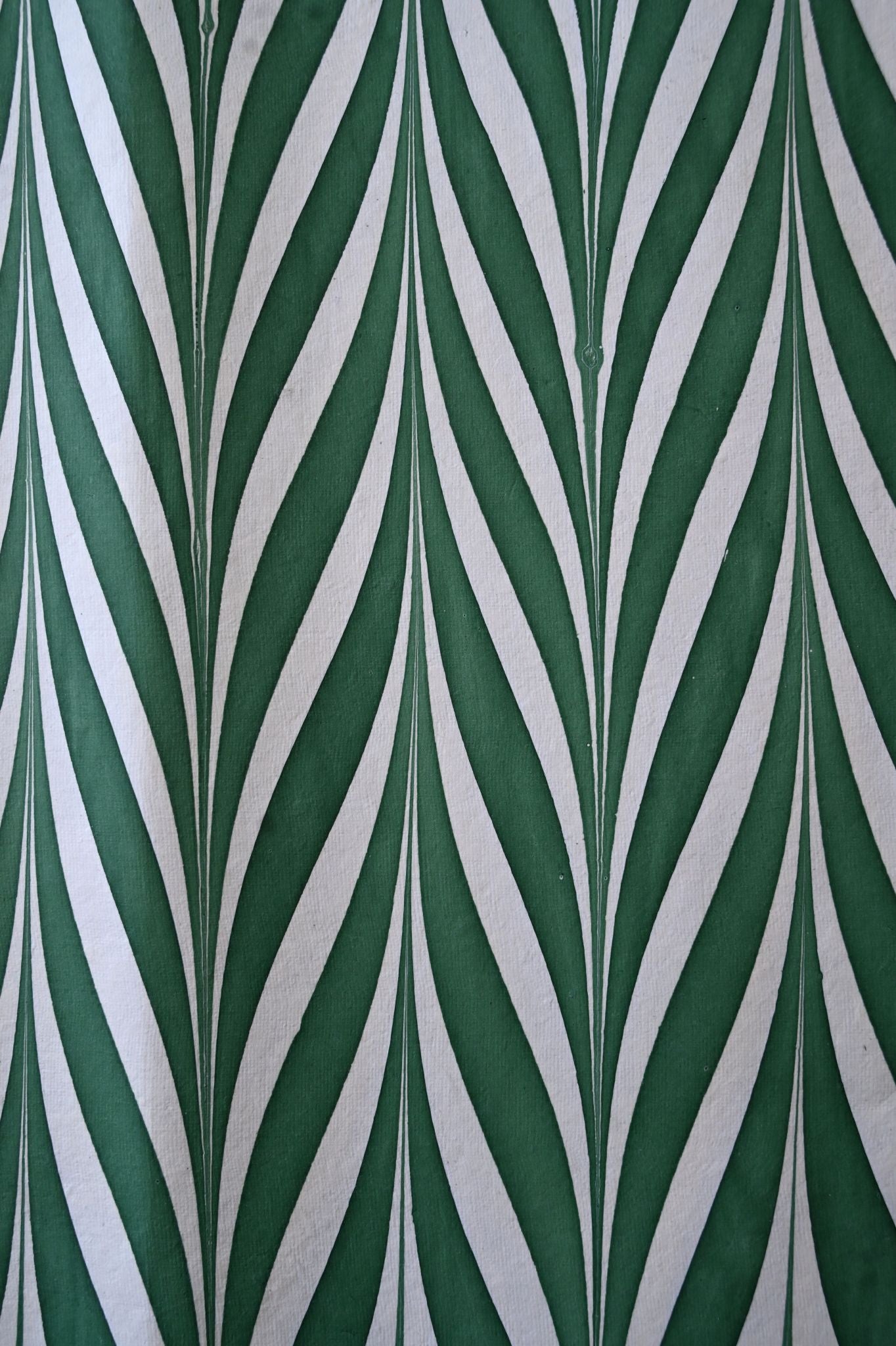 Green Chevron Swirl Luxury Gift Wrap