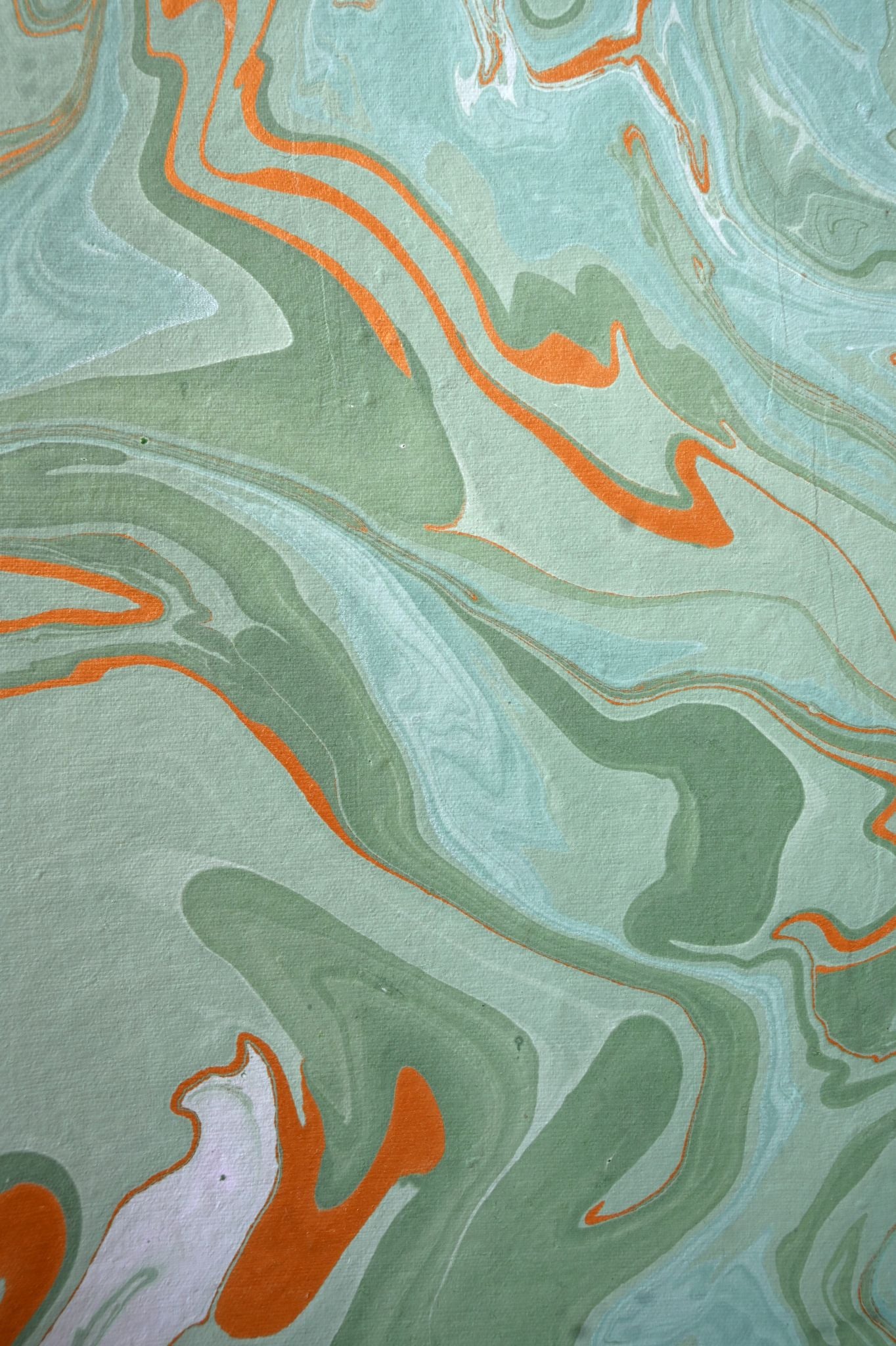Green Ink Swirl Luxury Gift Wrap