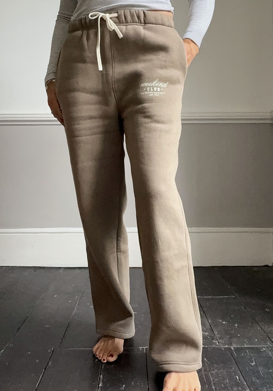 Stone Grey Weekend Club Trousers