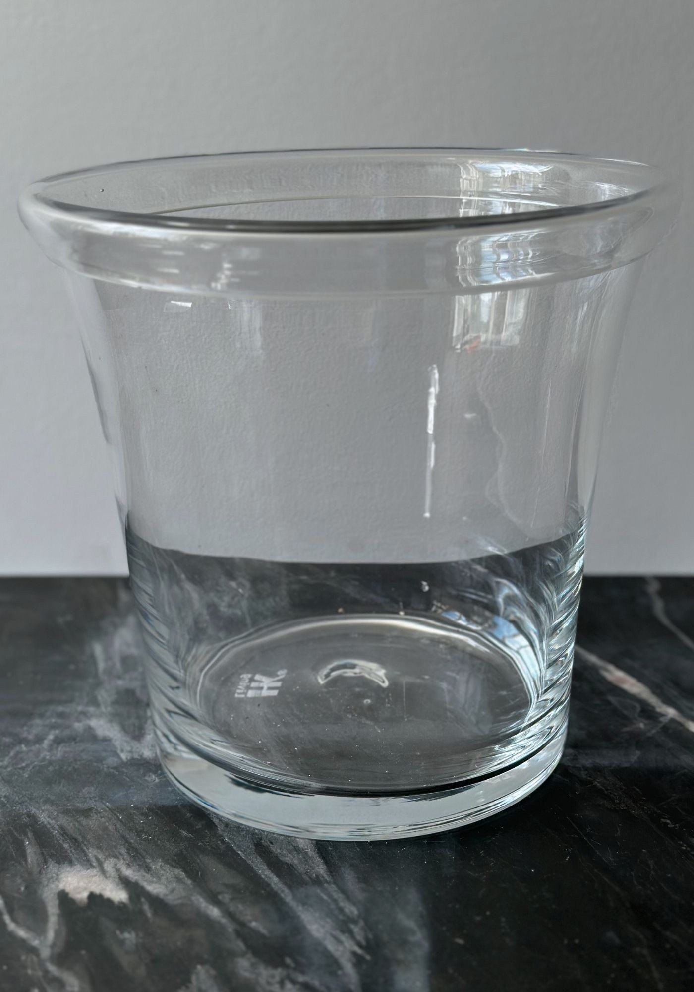 Solid Glass Clear Jar