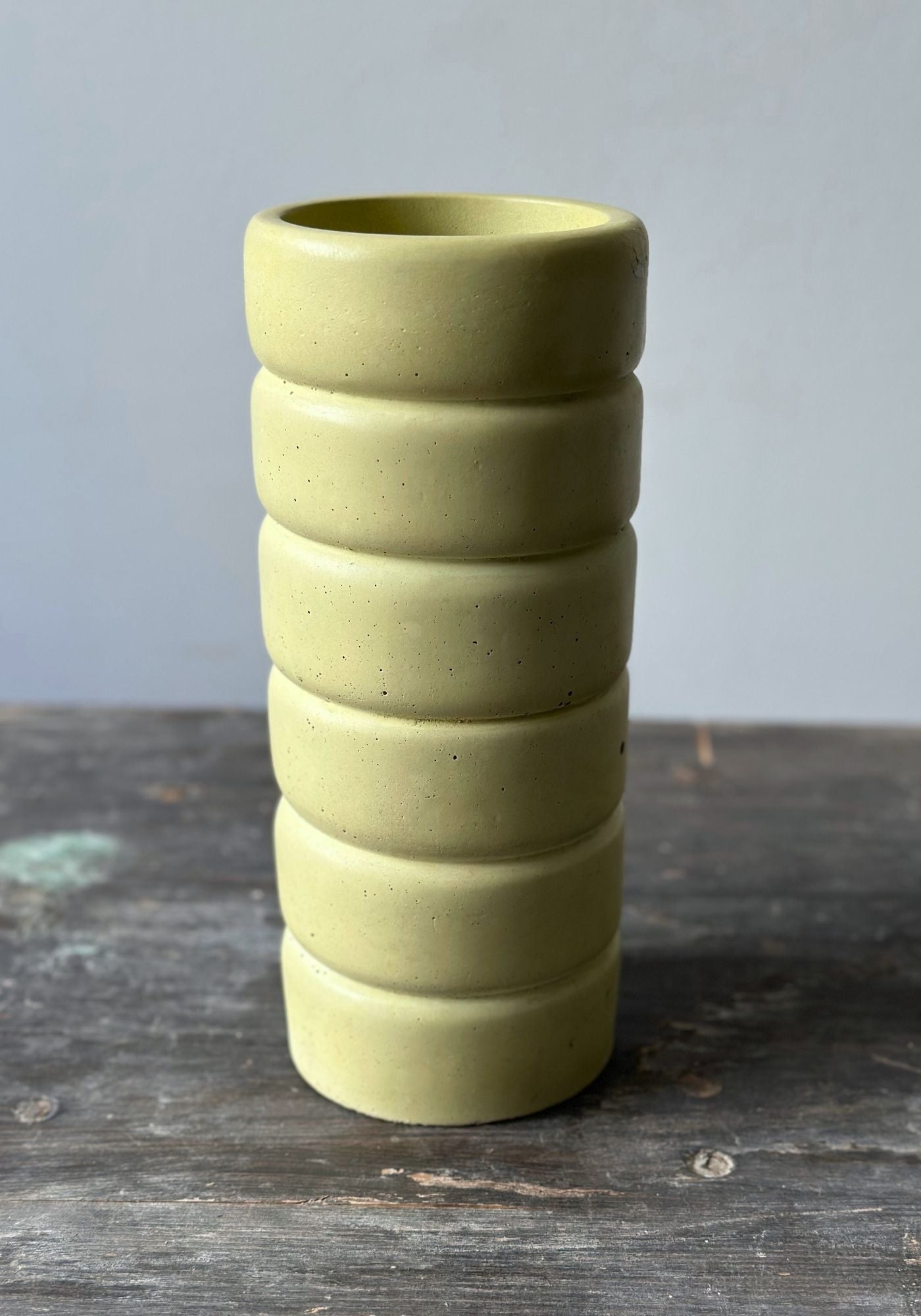 Green Concrete Bubble Vase