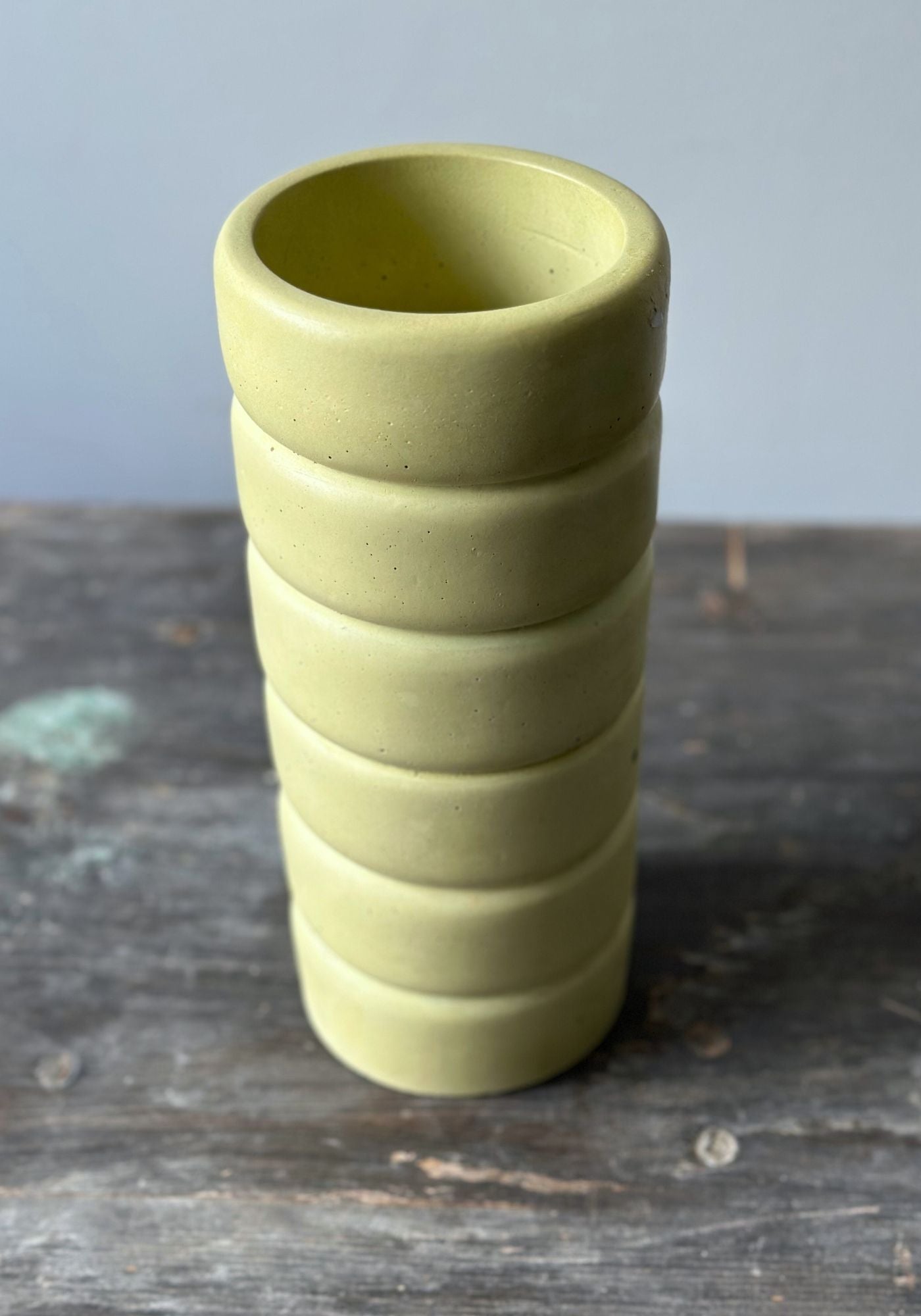 Green Concrete Bubble Vase
