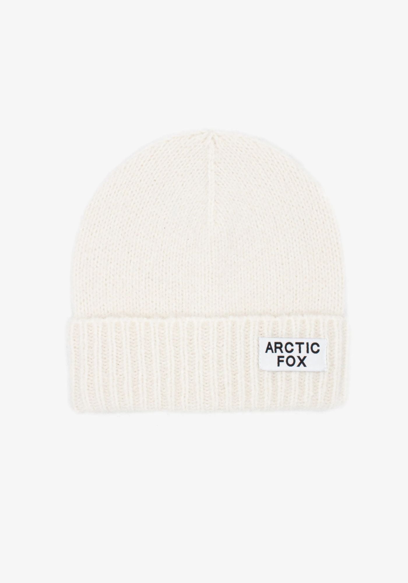 Arctic fox White Mohair Beanie