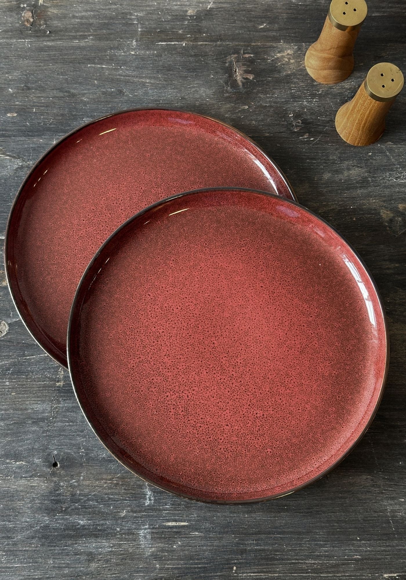 Deep Red Dinner Plate Red