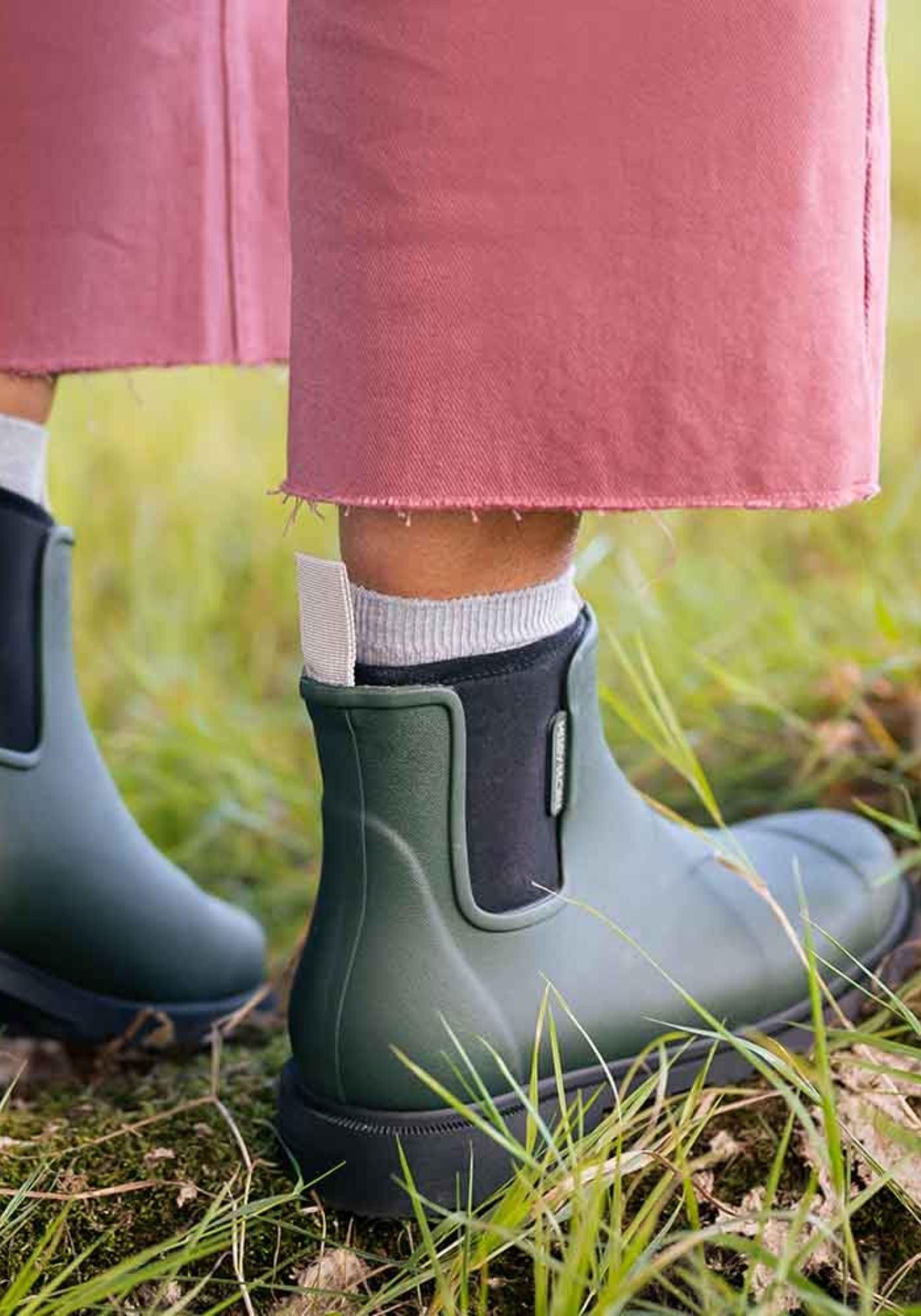 Merry People Bobbi Boots in Alpine Green & Black