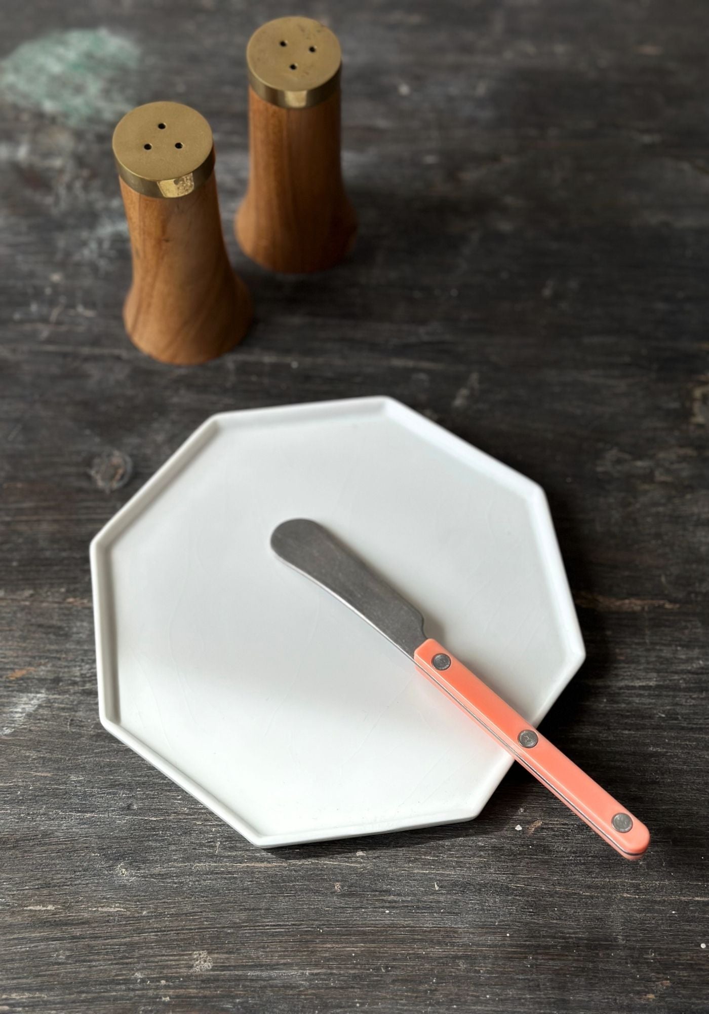 White Octagonal Side Plate