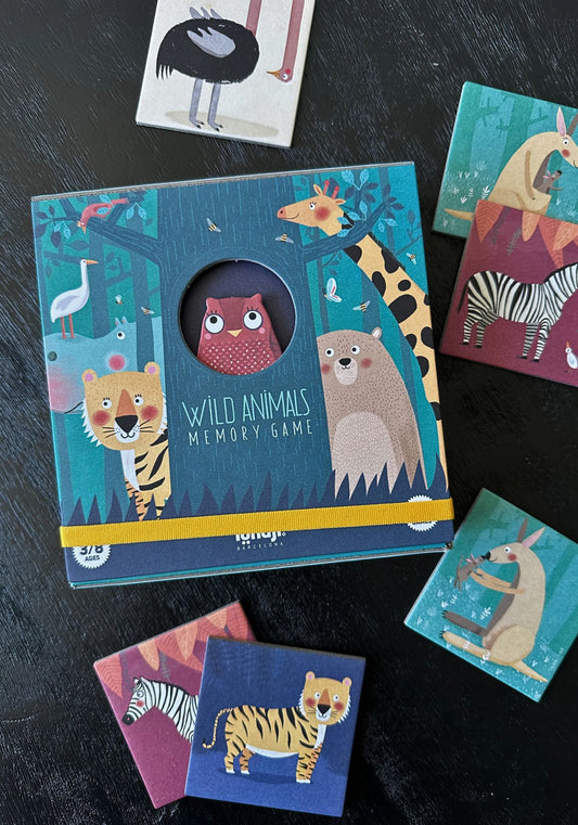 Jeu de mémoire sur les animaux sauvages