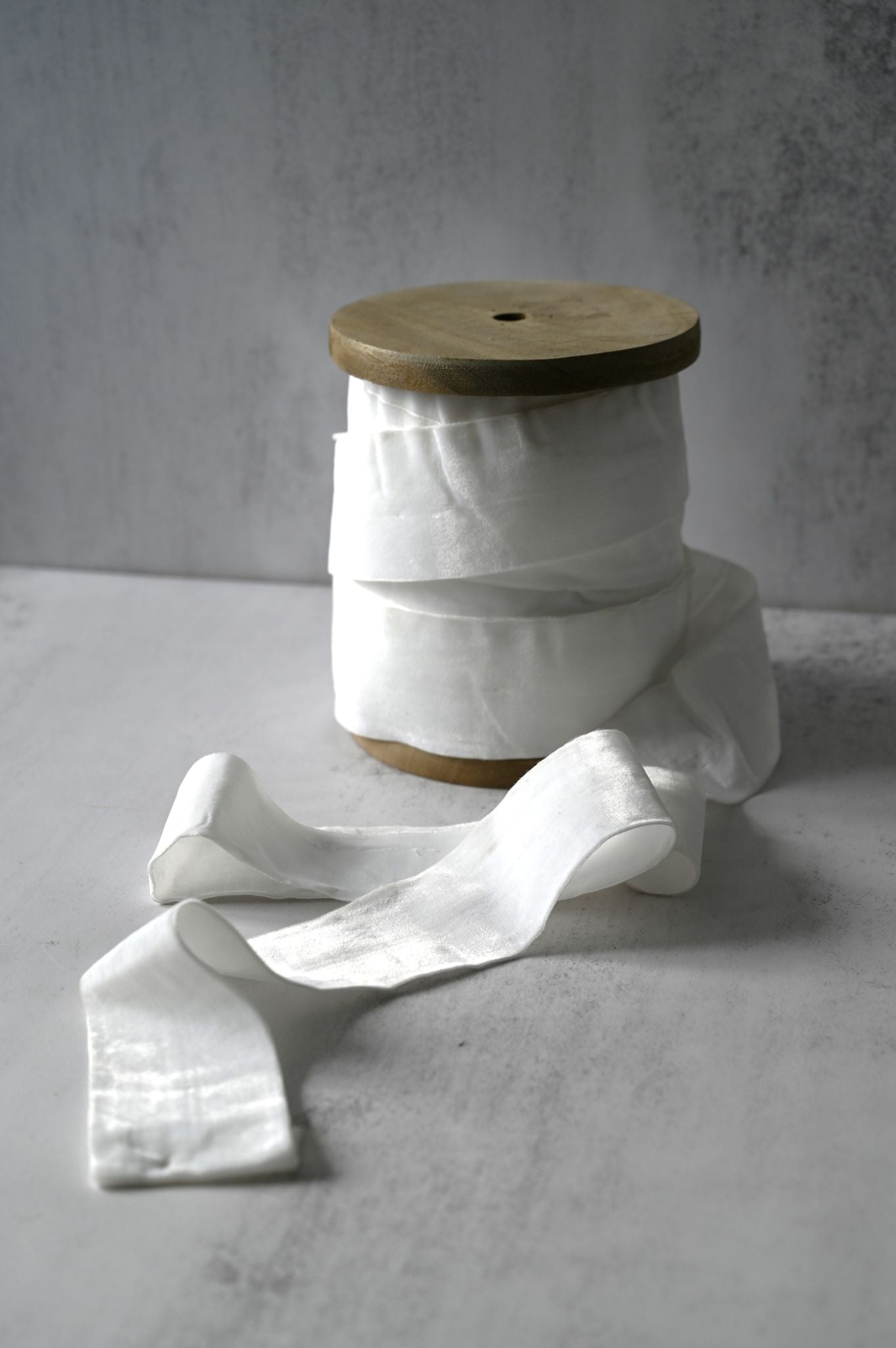 Wedding White Velvet Ribbon - by the metre