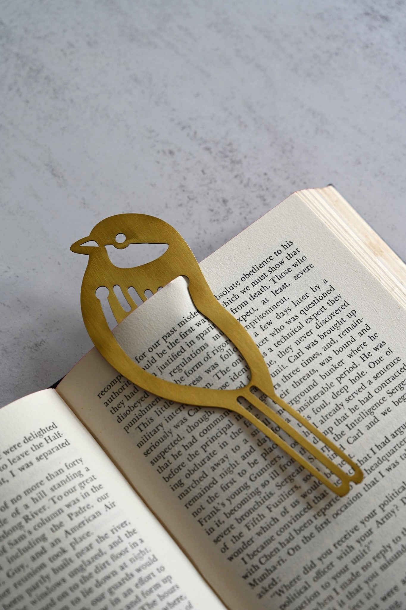 Brass Bird Bookmark
