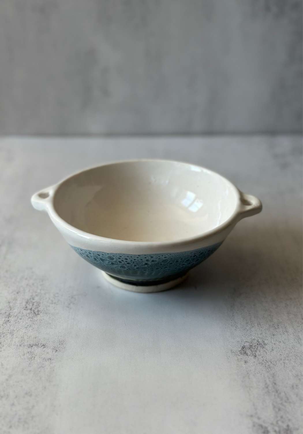 Green Blue and Yellow Speckle Stephen Bishop Bowl