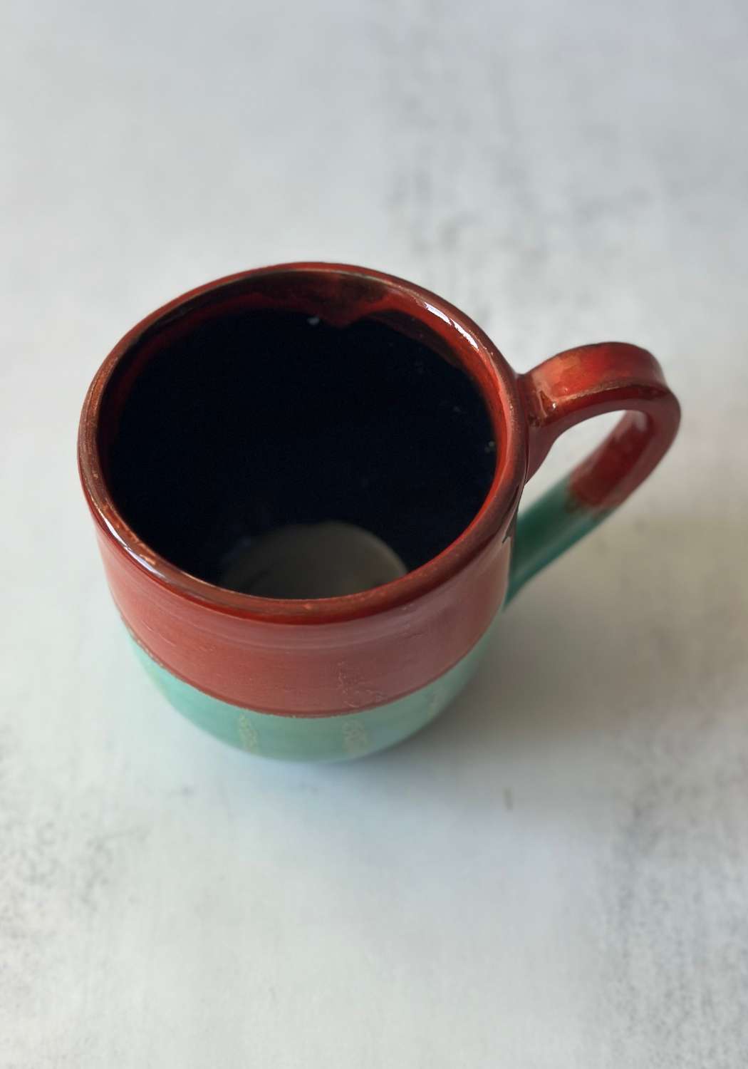 Red and Mint Stephen Bishop Rounded Chunky Mug