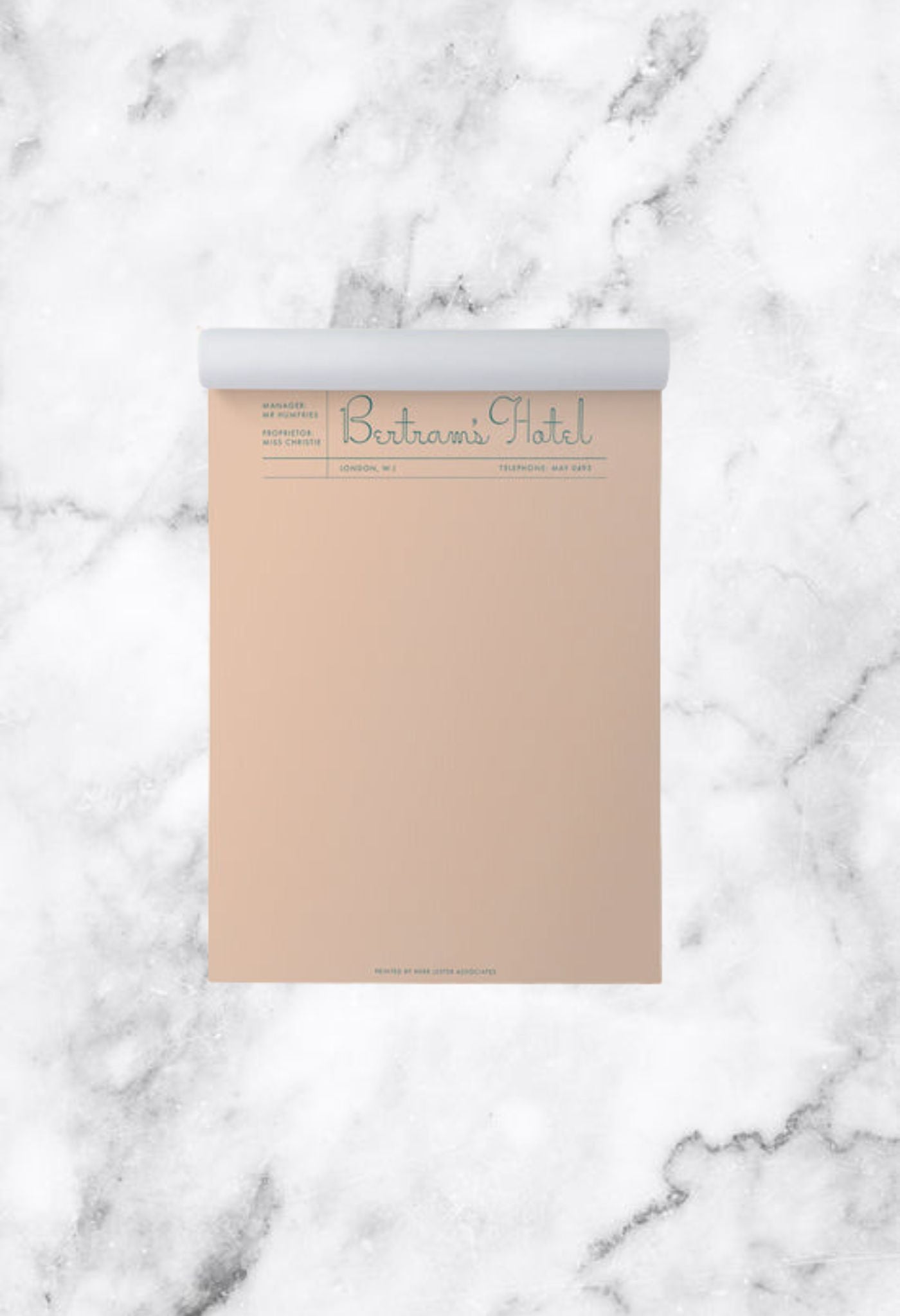 Bertrams Hotel Notepad