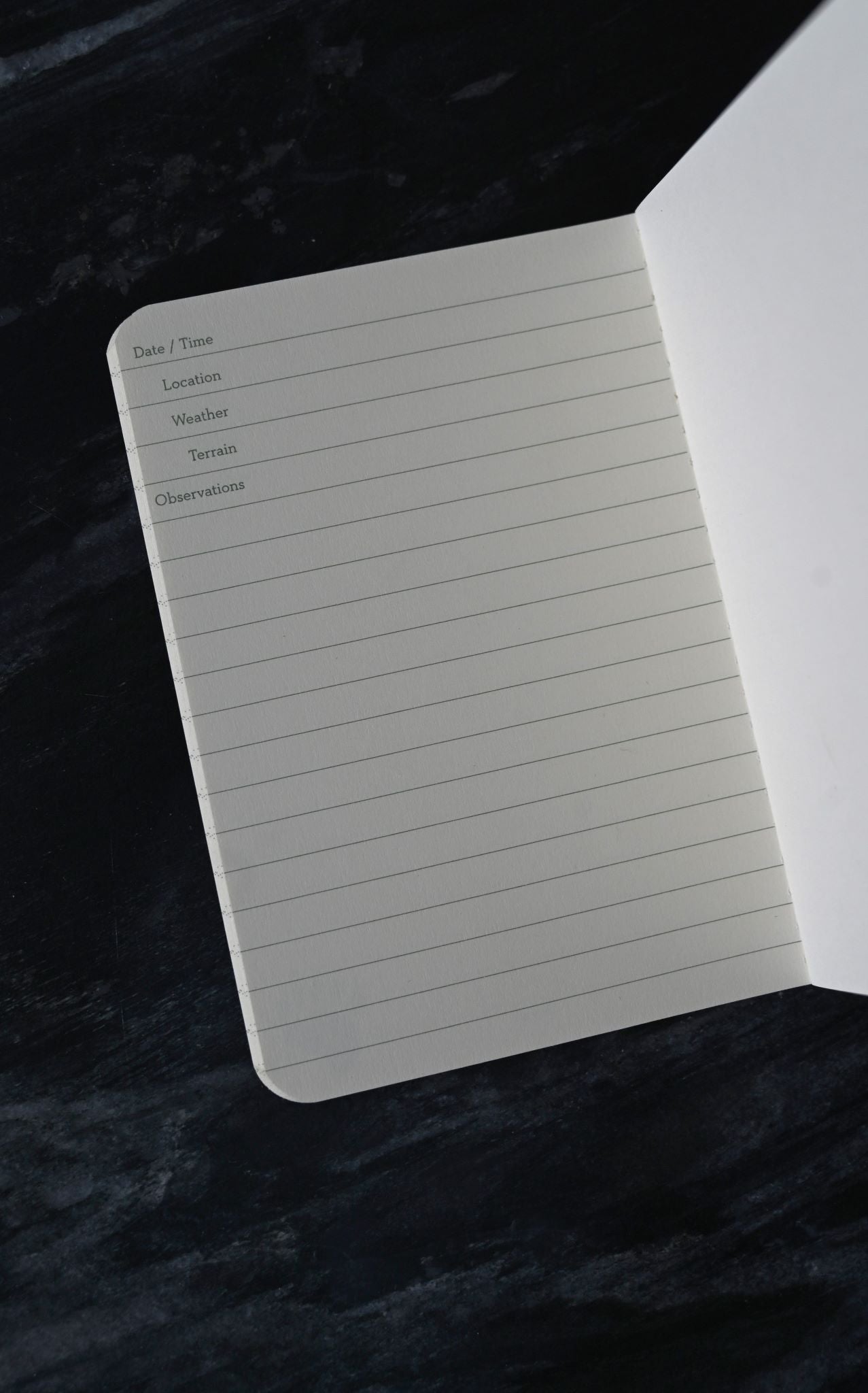 Camping-Taschennotizbuch