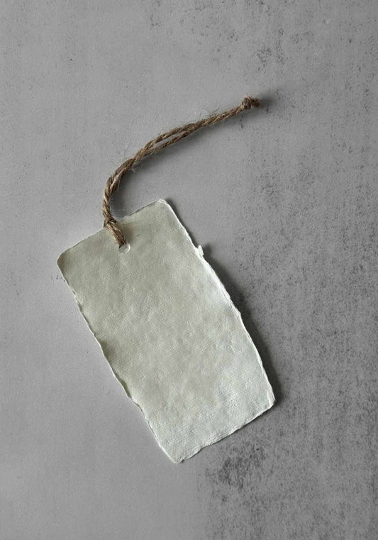 White Luxury Cotton Paper Gift Tag