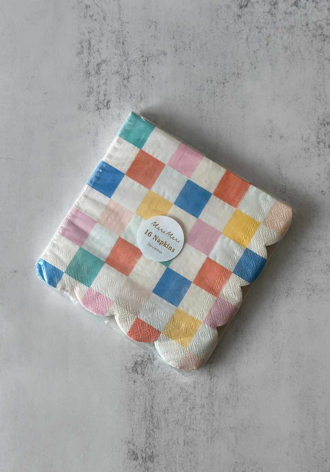Set of Sixteen Colourful Patterned Paper Napkins
