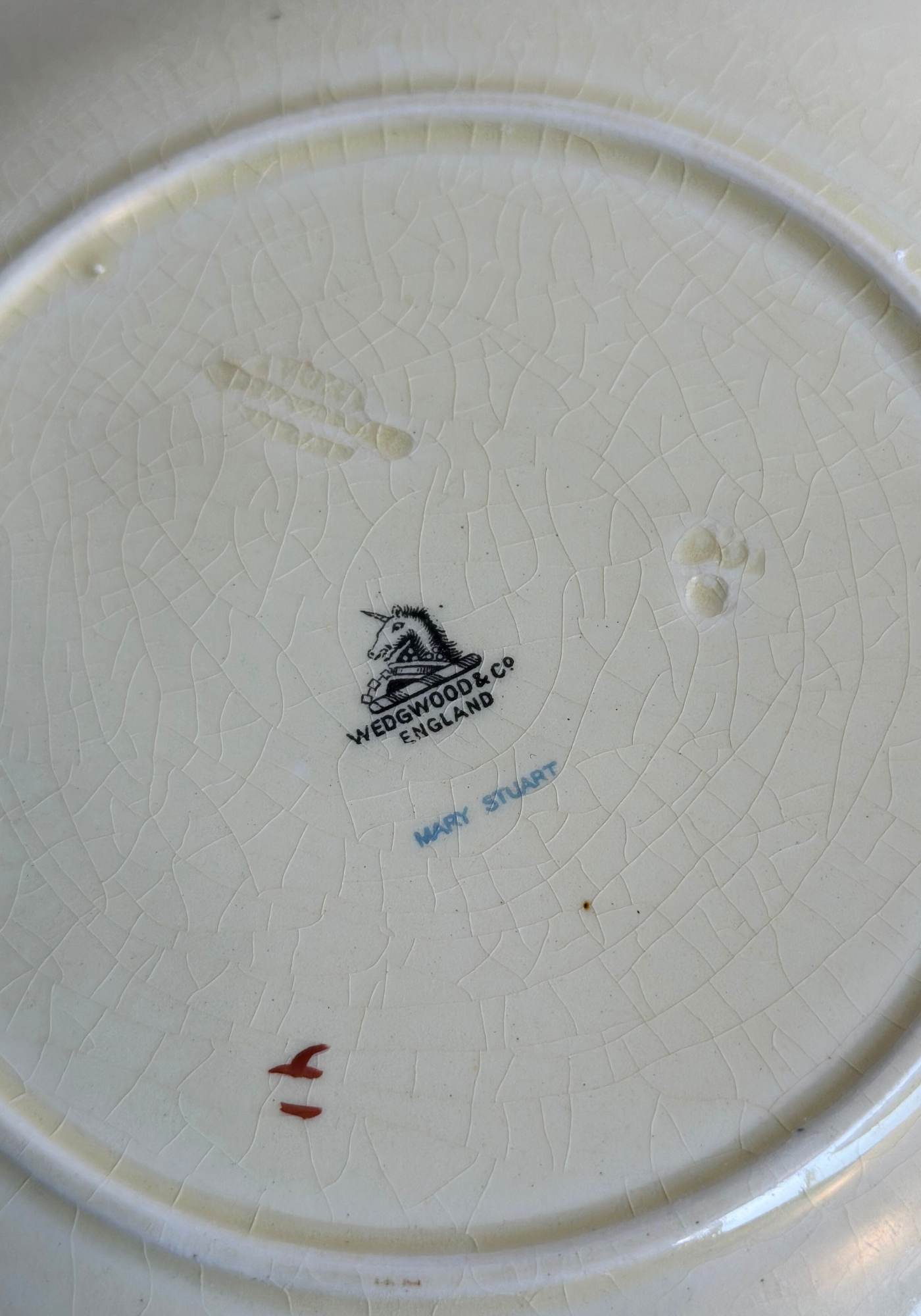 Vintage Wedgwood Mary Stuart Floral Plate