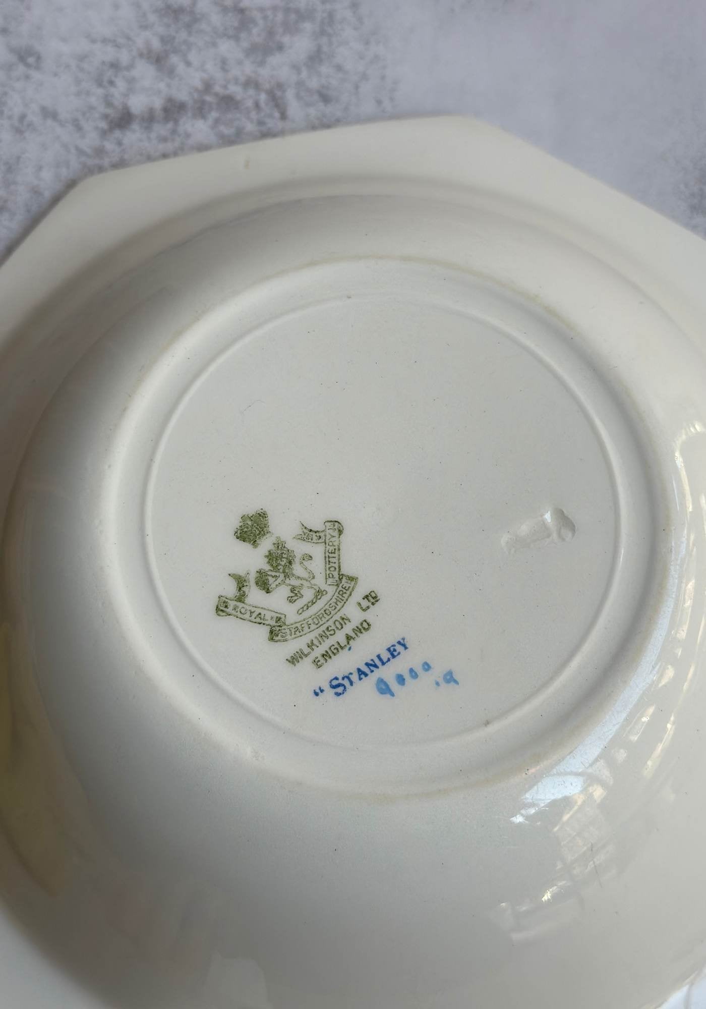 Orange Poppy Floral Serving Dish