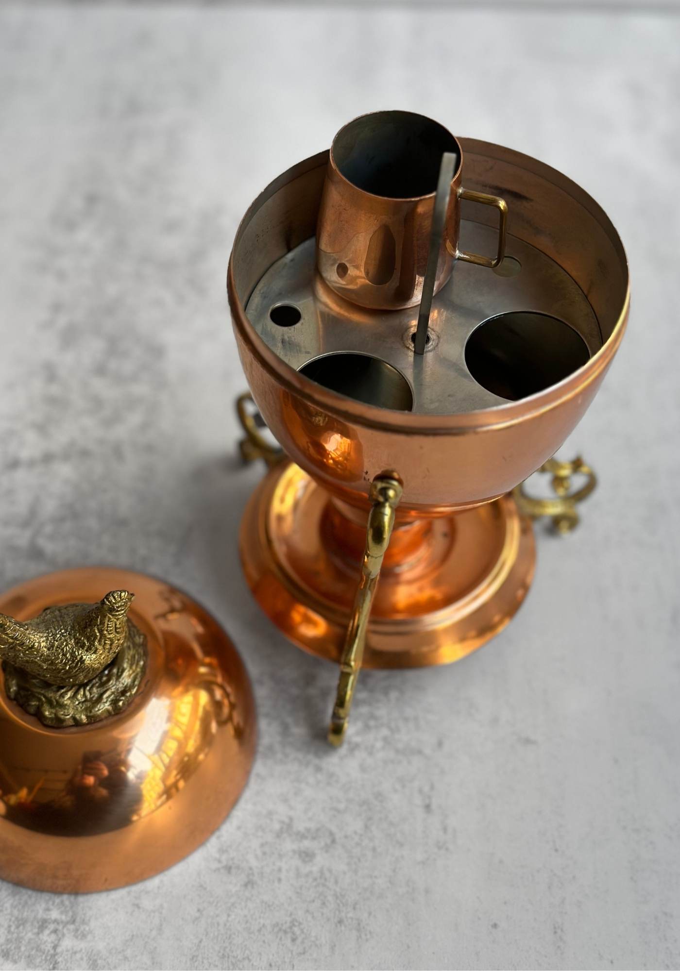 Vintage Victorian Copper Egg Boiler