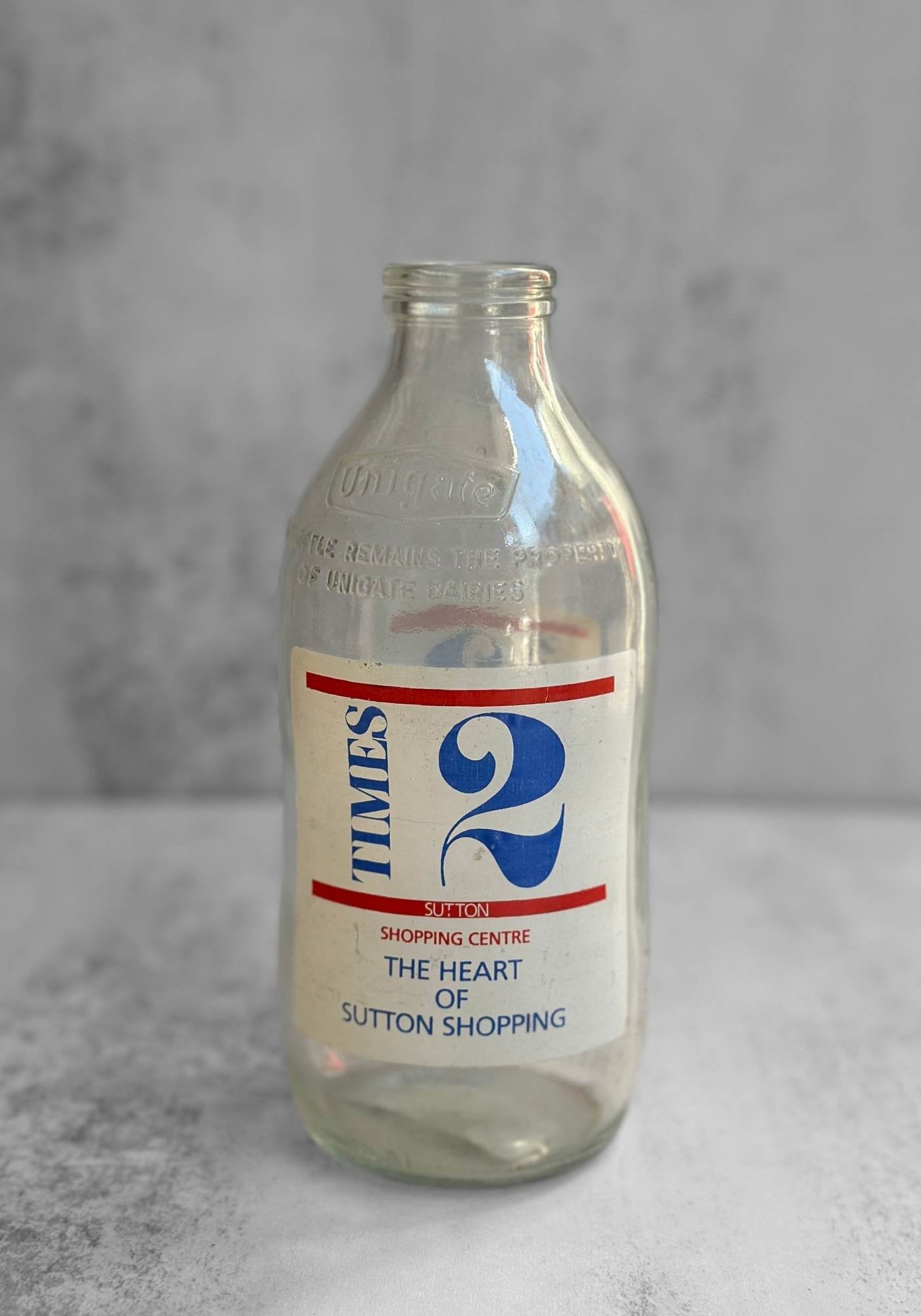 Sutton Times Vintage Milk Bottle