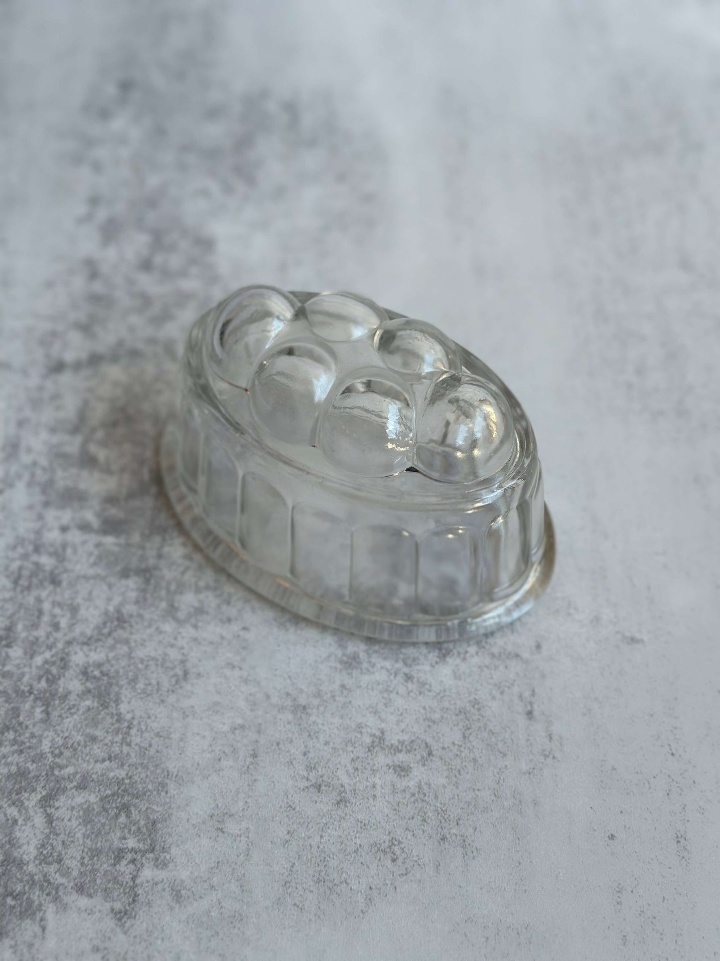 Vintage Glass Bubble Jelly Mold