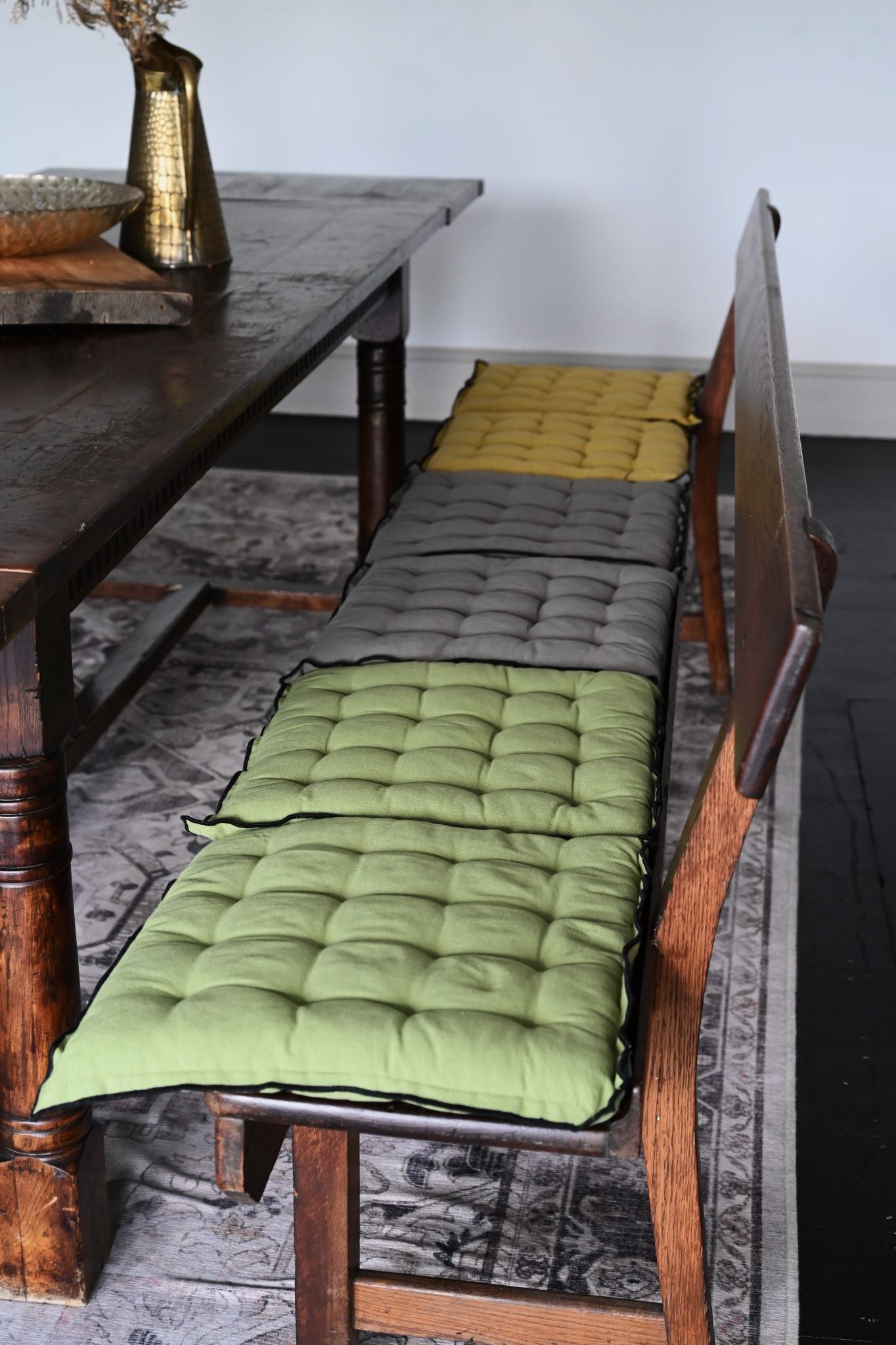 Black Border Cotton Seat Pads
