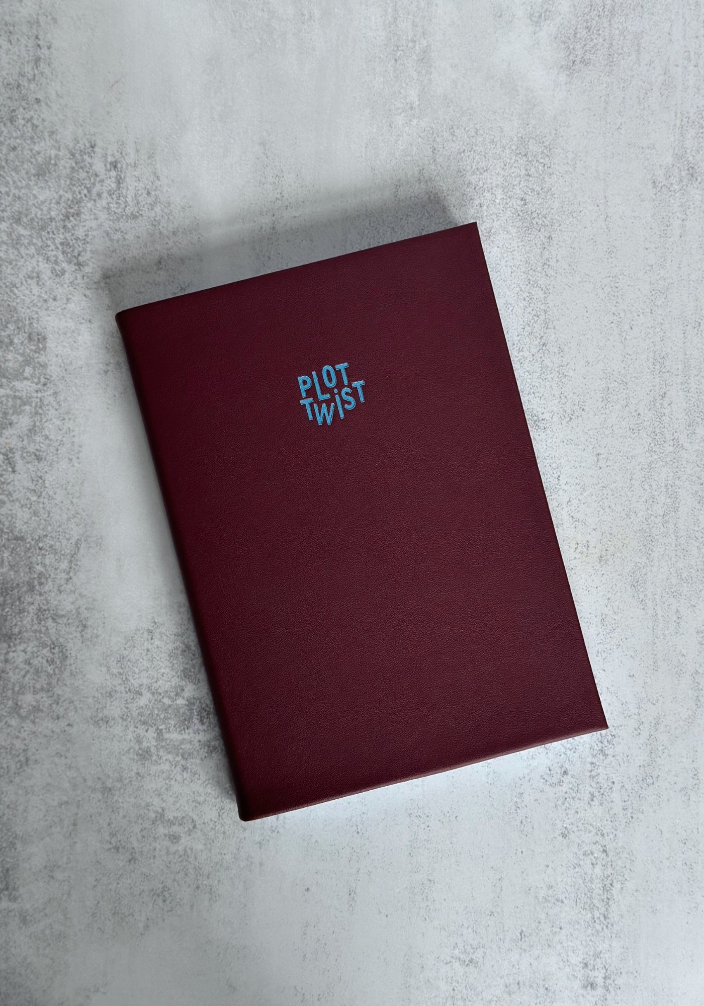 Plot Twist Leather Lined Notebook