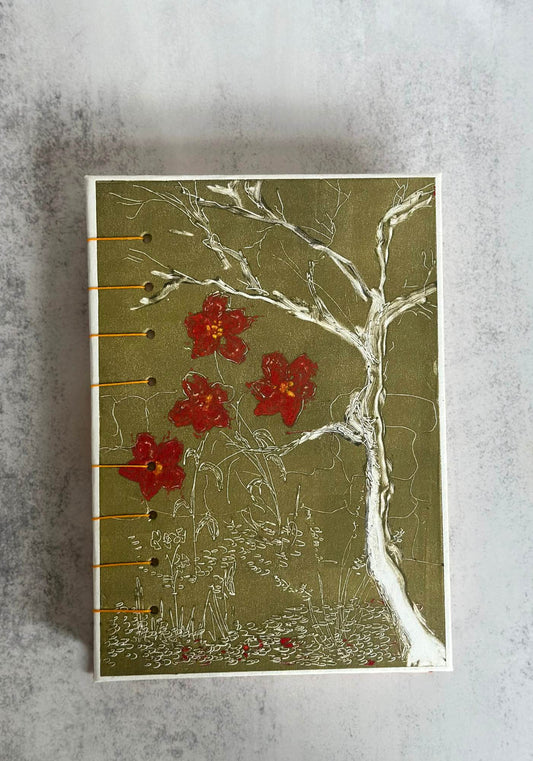 Handmade Khaki Woodland A5 Sketchbook
