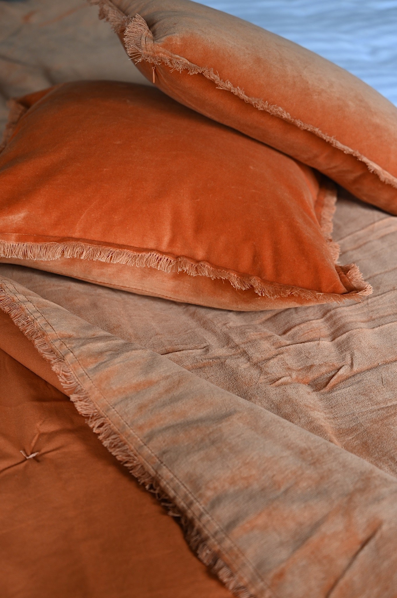 Orange Bedding and cushions