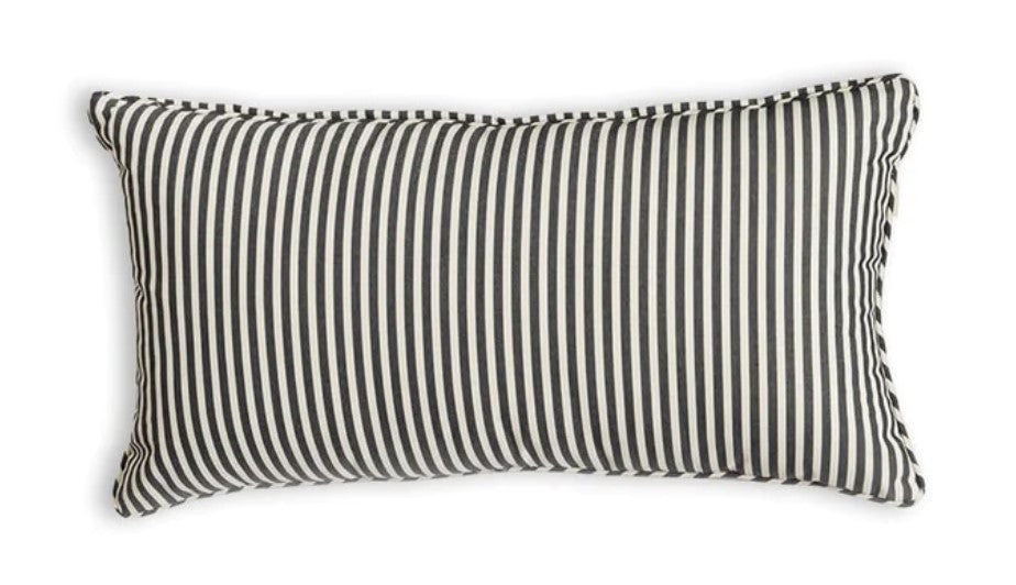 Coussins intérieurs/extérieurs rayés bleu marine