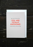 Totally Awesome Greetings Card