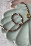 Taupe Pearl Necklace