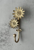 Brass Daisy Duo Hook