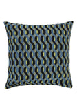 Blue Twisted Geometric Cushion Collection