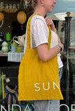 Always SUNDAY Mustard Yellow Tote Bag