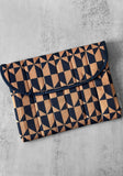 Navy Geometric 13' Laptop Case