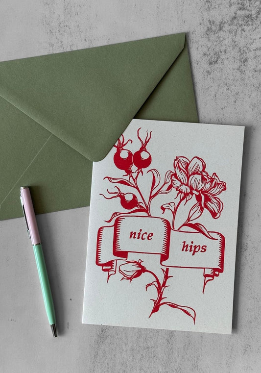 Nice Hips Goodmorrow Greetings Card