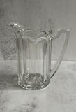 Scalloped Glass Jug